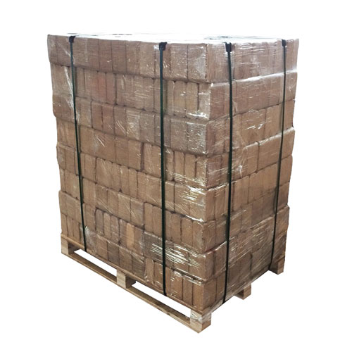 Briquettes de bois compressé — palette